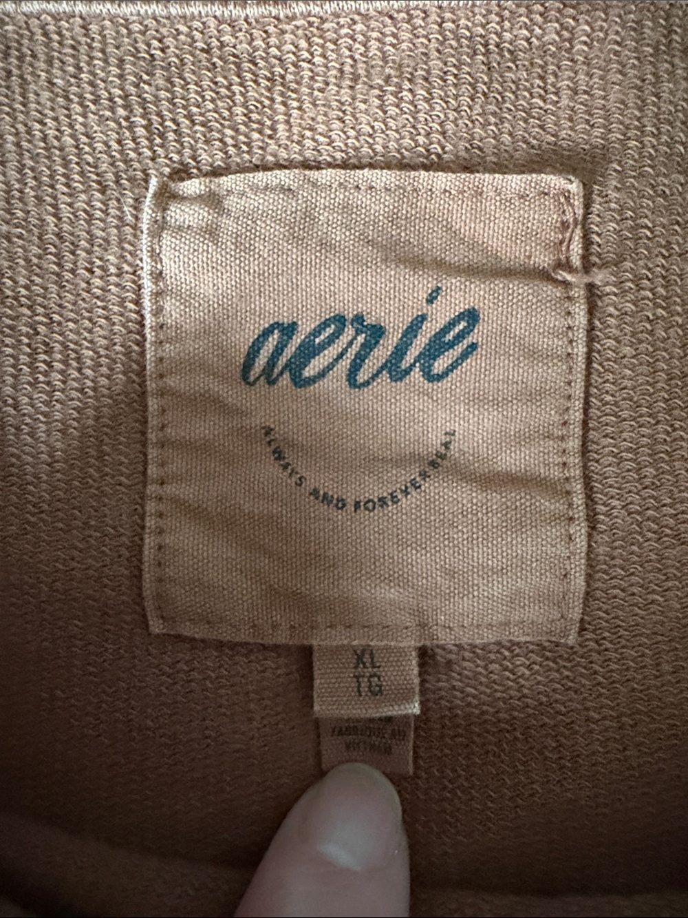 aerie Short Sleeve Boxy Tee in rusty brown - Picture 2 of 4